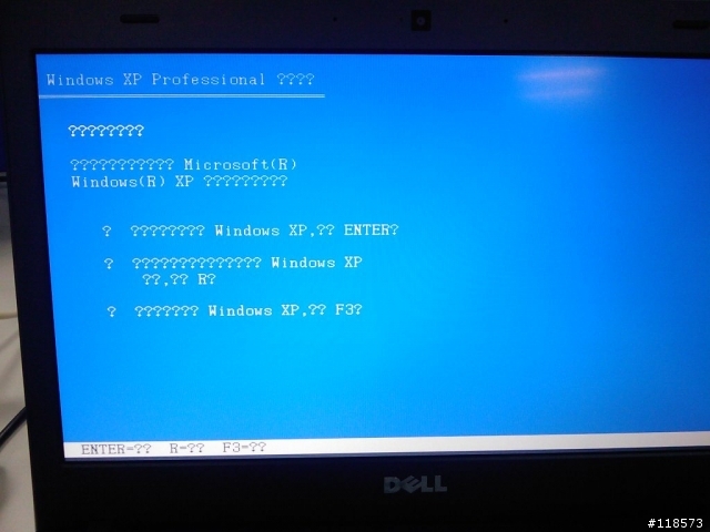 dell vostro 3400 合法光碟XP SP3的亂碼問題