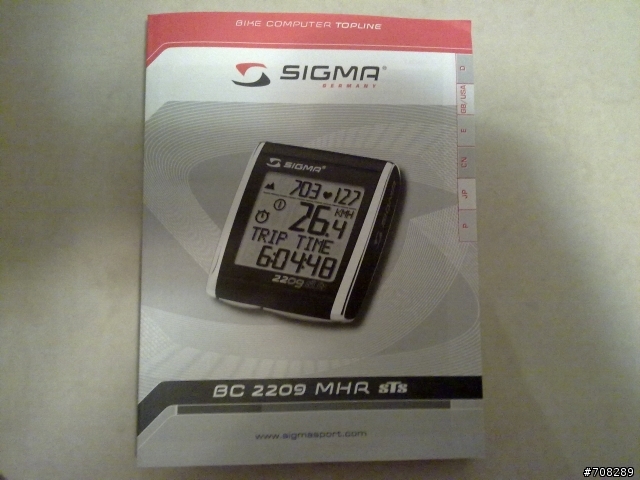 Sigma BC2209 MHR 開箱嘍~~