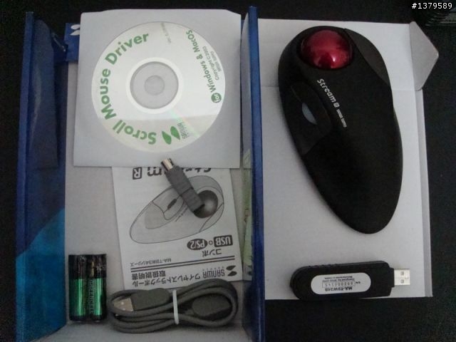 羅技無限水星軌跡球 Logitech Cordless Optical Trackman (TM-400) 與 SANWA SUPPLY MA-TBW34 開箱分享