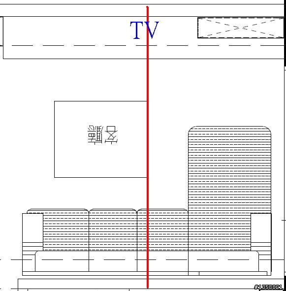 如何定義客廳(電視)的中心位置