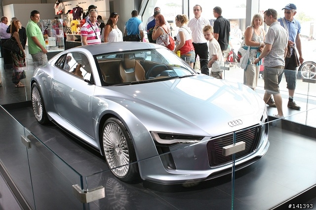 力曼賽車就從眼前慢慢的回Pit & Audi E-tron靜態展示
