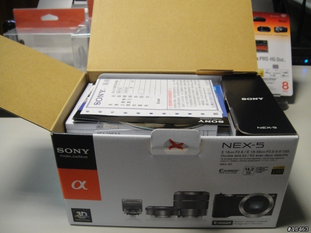 [開箱] 開到爛的Sony NEX-5D/B 開箱文 + 配件