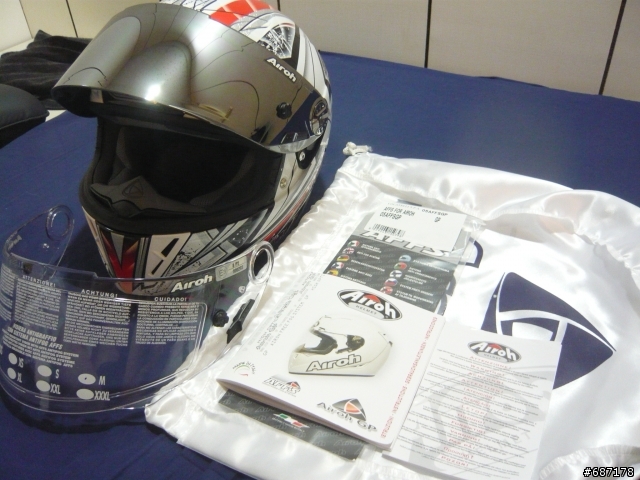 新增Dainese X-ILE AIROH WINDER+KOMINE JK-003 銀色