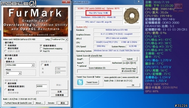 [冰極之刃]GELID ICY VISION vs GTX480 SC