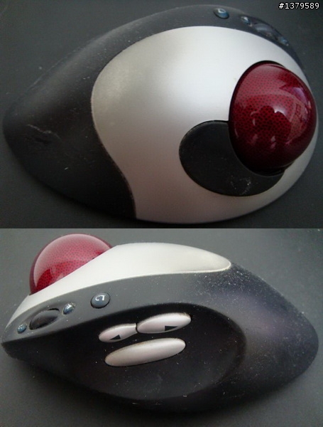 羅技無限水星軌跡球 Logitech Cordless Optical Trackman (TM-400) 與 SANWA SUPPLY MA-TBW34 開箱分享