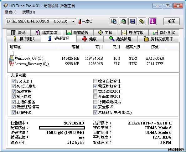 T410s+ Intel SSD X18-M/160GB不專業開箱