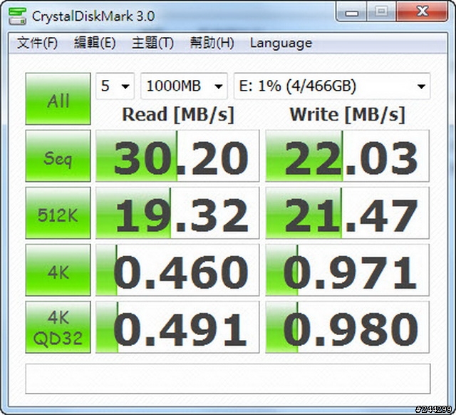 [心得分享] Seagate GoFlex行動硬碟 升級USB 3.0連接線 + 測速篇