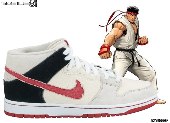 (開箱文)Street fighter x Nike dunk mid por sb "龍" omg!!omg!!