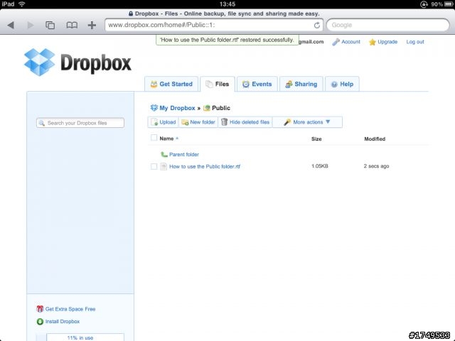 [分享]iPad 雲端 Dropbox 誤刪檔案 簡單五步驟拯救法