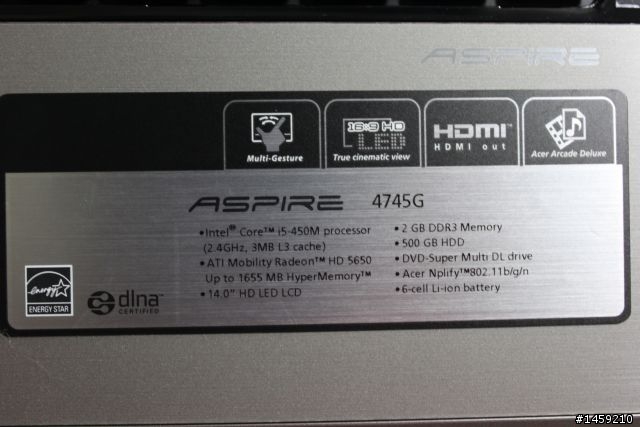 Acer 4745G i5-450M 開箱!!!!