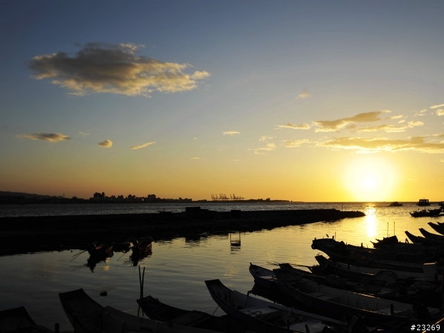 久久沒去的淡水,夕陽好美啊~