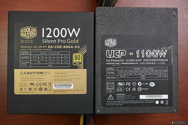 [開箱]CoolerMaster金牌模組PSU 1200W 簡介及測式