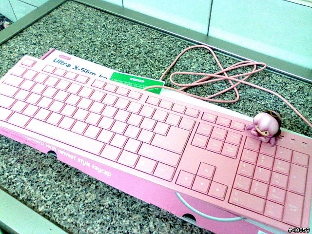 [開箱]七夕送啥搞不定? 不妨送把鍵盤也不賴! I-ROCKS 6431粉色版簡測~