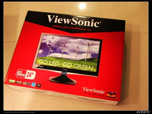 [女王開箱文]超划算的Full HD LED液晶螢幕-Viewsonic VX2450WM