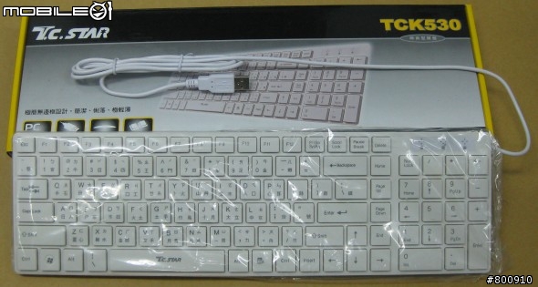 [開箱] TCK530純白巧克力鍵盤開箱