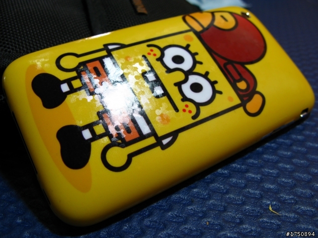 (分享)我的可愛海綿寶寶I Phone 3GS(修正)