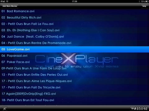 終於可以看XVID的AVI檔了(CineXPlayer)[免費]
