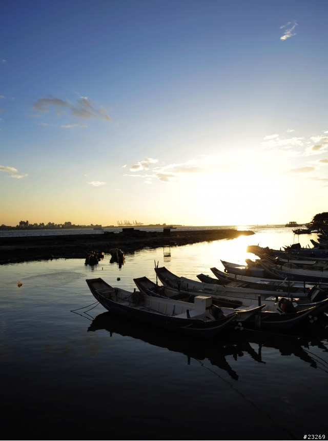 久久沒去的淡水,夕陽好美啊~