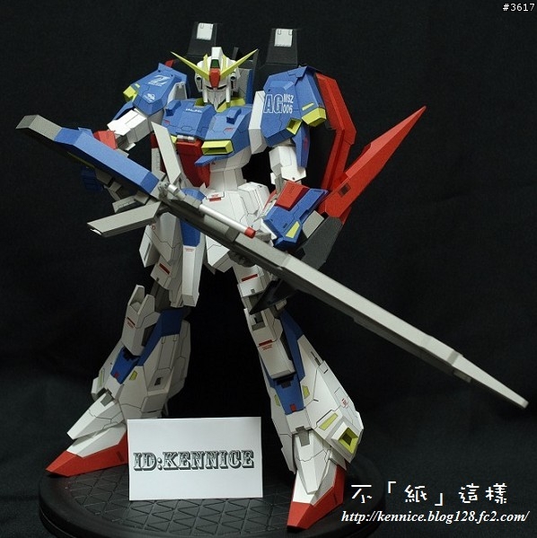 [紙模]MSZ-006 Zeta Gudam(販售前實體試作版)