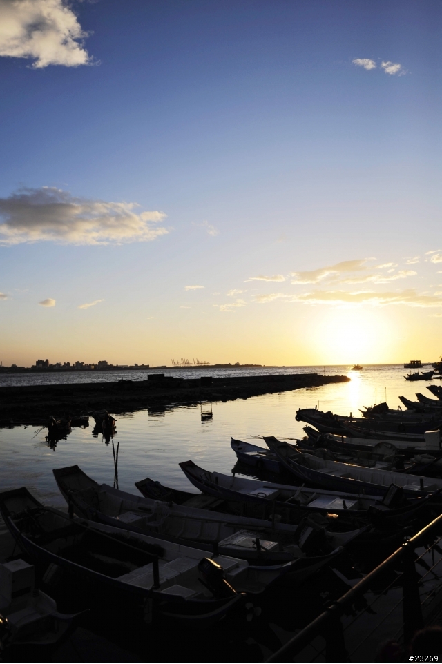 久久沒去的淡水,夕陽好美啊~