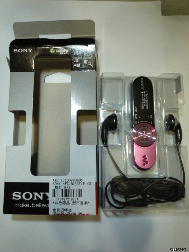 新入手~SONY NWZ-B153F/P 4G