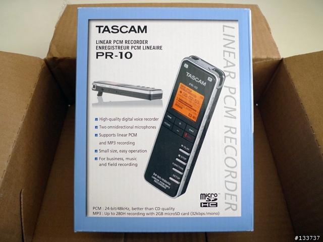 ［開箱］TASCAM PR-10 (這算平民級錄音筆/訊源吧)