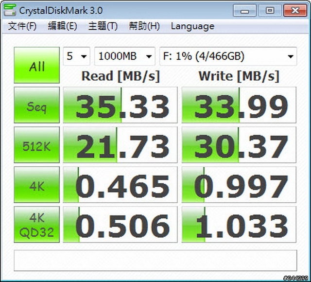 [心得分享] Seagate GoFlex行動硬碟 升級USB 3.0連接線 + 測速篇