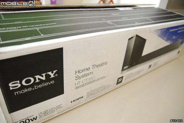 [純開箱] Sony HT-CT350 單件式環繞家庭劇院
