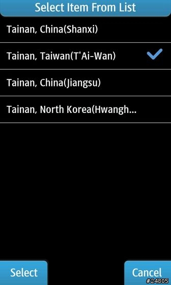 [S8500 widget] 天氣資訊 SimplyWeather 1.1 中英文版
