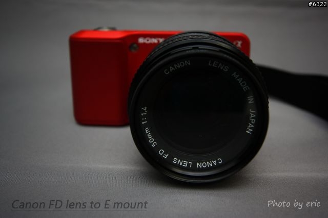 [分享]Canon FD to E mount 轉接環 + Canon FD 50mm F1.4