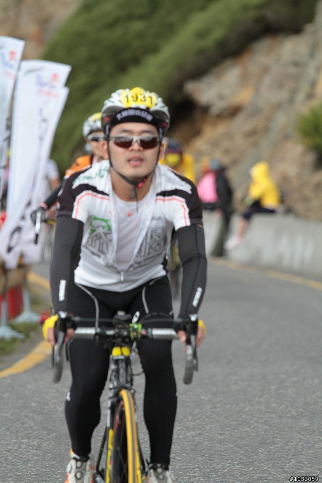 在武嶺拍到的幾位桃園勇腳車友