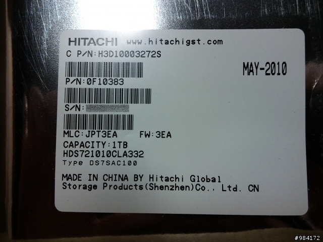 [開箱]Hitachi 1TB 7K1000.c
