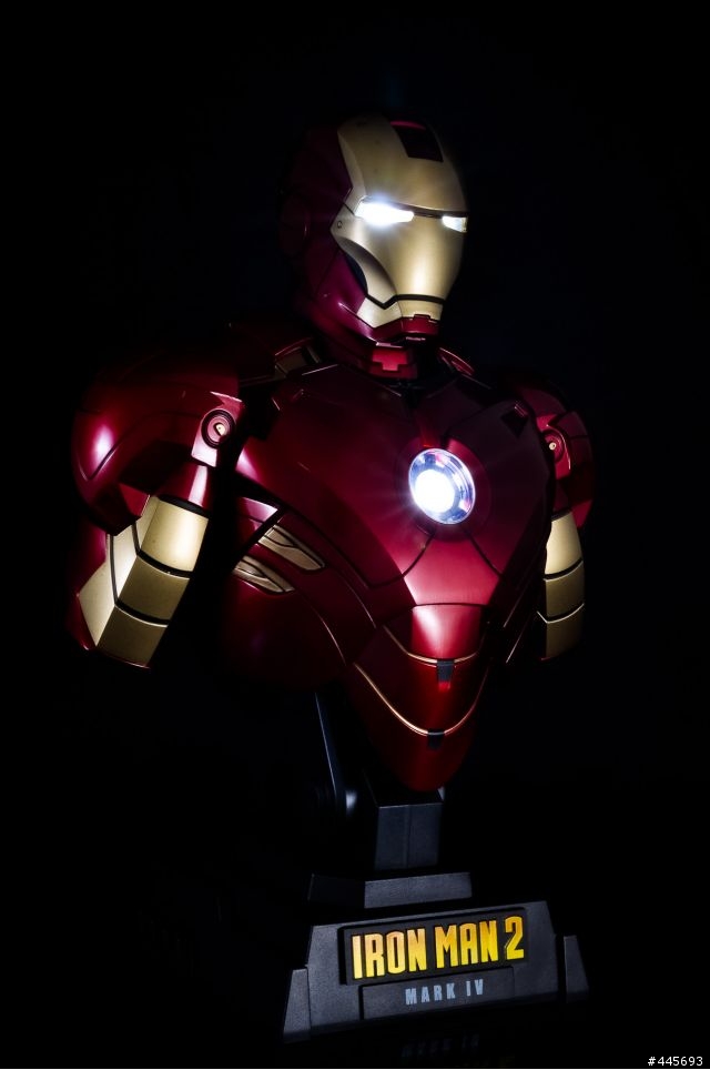 補圖1/4胸像與棚拍 Iron man  鋼鐵人(壽屋版不可動1/6) 圖多慎入
