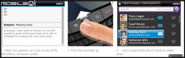  Xobni for BlackBerry!!專為BB設計的超強通訊錄整合App