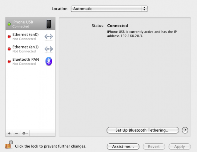 升級到雪豹10.6.4後接iPhone無法使用proxy ?
