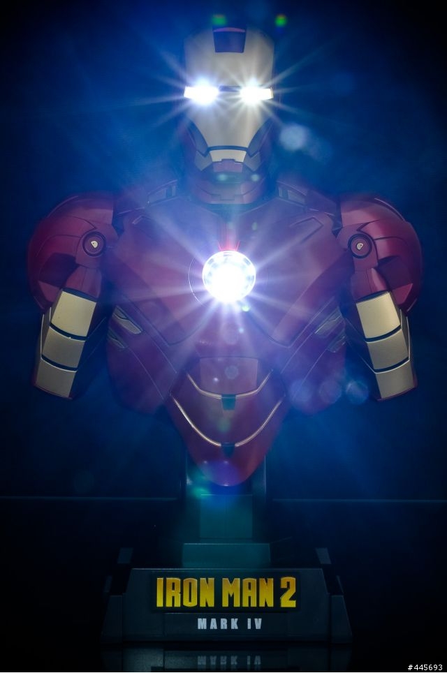 補圖1/4胸像與棚拍 Iron man  鋼鐵人(壽屋版不可動1/6) 圖多慎入
