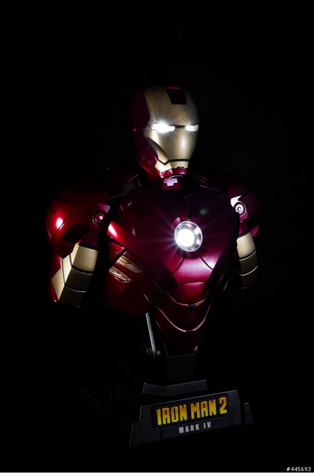 補圖1/4胸像與棚拍 Iron man  鋼鐵人(壽屋版不可動1/6) 圖多慎入