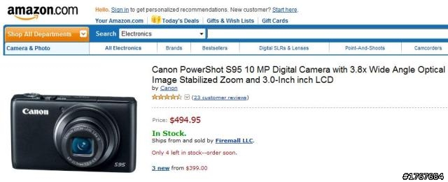 Amazon上S95卖得比LX5还贵？