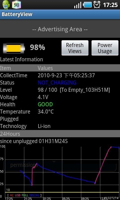 battery view