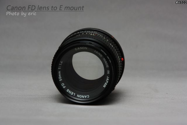 [分享]Canon FD to E mount 轉接環 + Canon FD 50mm F1.4
