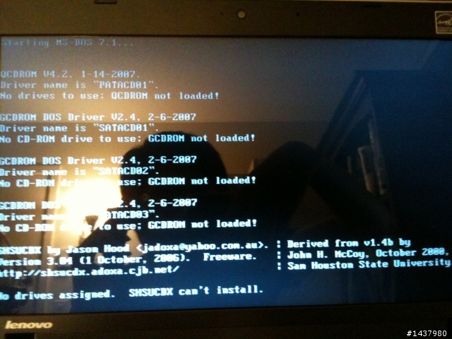 Thinkpad edge 想用 ghost xp 重灌 的問題,求救阿!