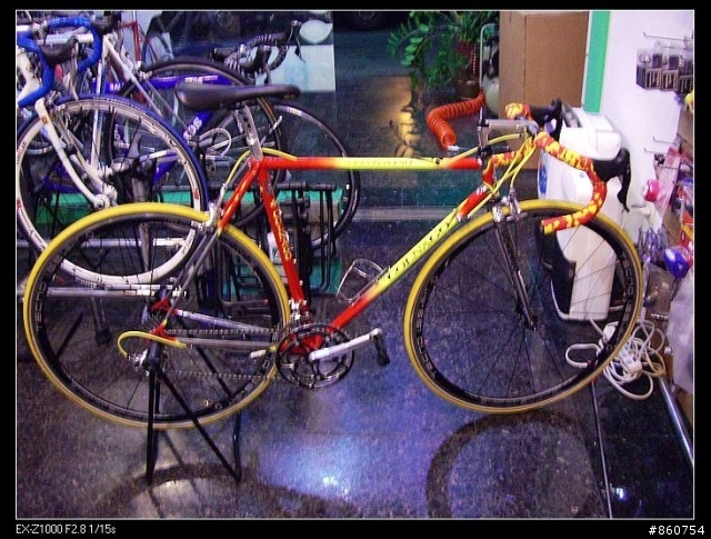 91年ariostea COLNAGO車隊版塗裝(這是公路車區入內請只討論腳踏車別討論我照相的品質)謝謝