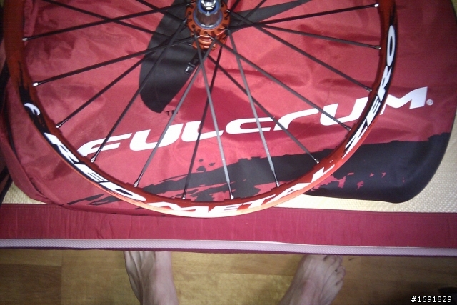 等了2個多月 Fulcrum Wheels Factory MTB Red Metal Zero 15mm HH Disc