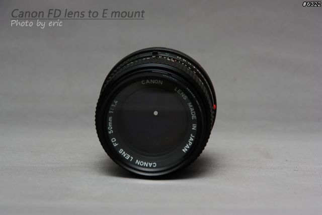 [分享]Canon FD to E mount 轉接環 + Canon FD 50mm F1.4