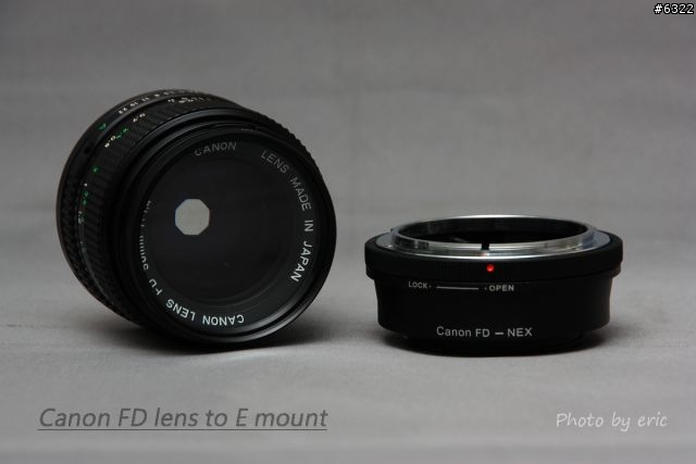 [分享]Canon FD to E mount 轉接環 + Canon FD 50mm F1.4