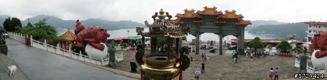 老翁夫妻南投日月潭單車之旅