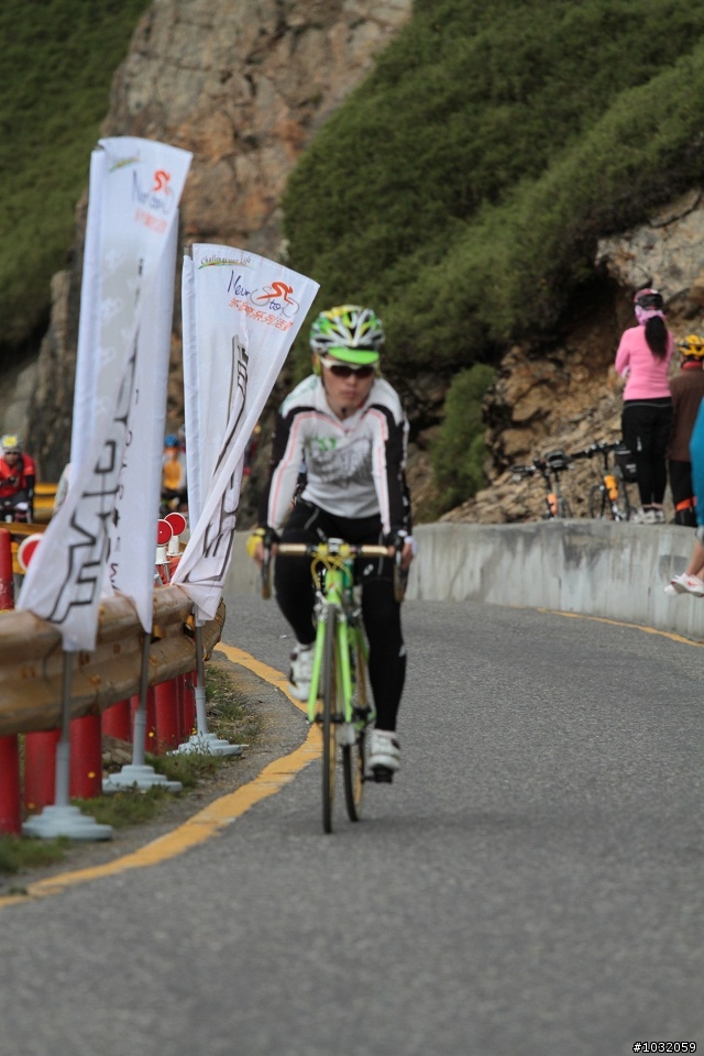 在武嶺拍到的幾位桃園勇腳車友