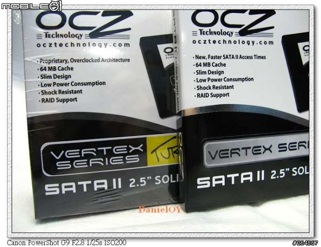 OCZ Vertex Turbo 60GB 64M DDRⅡCache SSD 開箱 & 測試