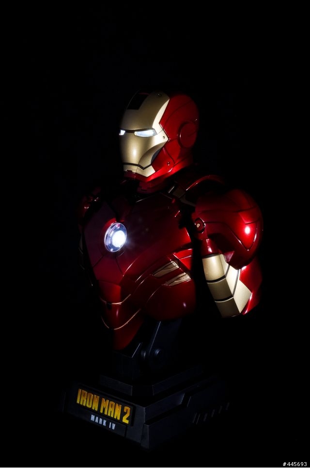 補圖1/4胸像與棚拍 Iron man  鋼鐵人(壽屋版不可動1/6) 圖多慎入