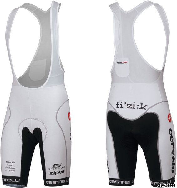 【尋求】09款 Castelli Cervelo Test Team Training 白色短袖車衣吊帶車褲